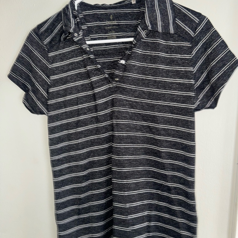 Stylish Black and White Striped Men's Shirt